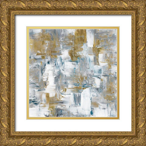 Energy Gold Ornate Wood Framed Art Print with Double Matting by Chang, Stella