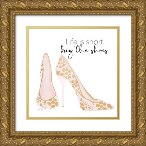 Buy the Shoes Gold Ornate Wood Framed Art Print with Double Matting by Tava Studios