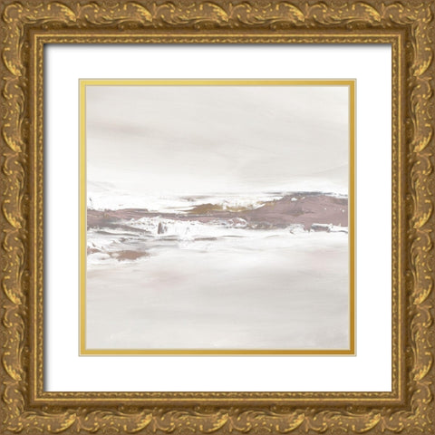 Blushing Breakers Gold Ornate Wood Framed Art Print with Double Matting by Robinson, Carol