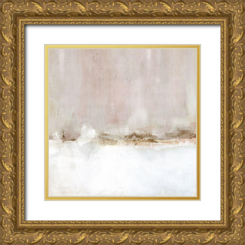 Blushing Days Gold Ornate Wood Framed Art Print with Double Matting by Robinson, Carol