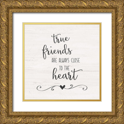 Close to the Heart Gold Ornate Wood Framed Art Print with Double Matting by Carpentieri, Natalie