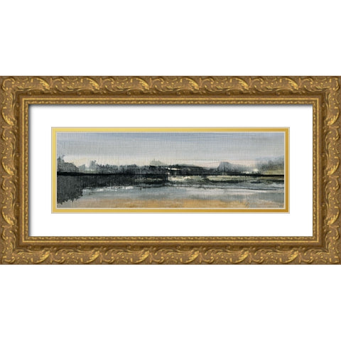 River Cross Gold Ornate Wood Framed Art Print with Double Matting by Jill, Susan