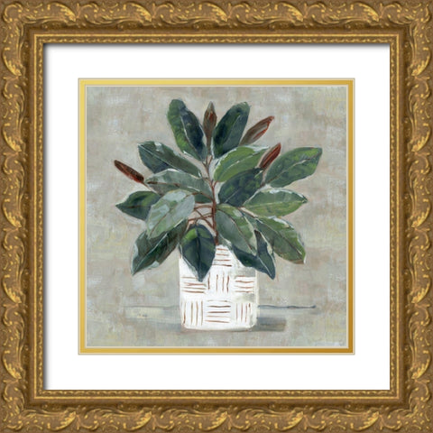 Simple Tropic I Gold Ornate Wood Framed Art Print with Double Matting by Swatland, Sally