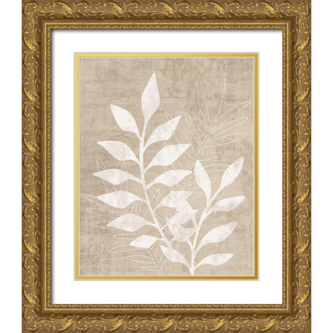 Foliage Retreat I Gold Ornate Wood Framed Art Print with Double Matting by Carpentieri, Natalie