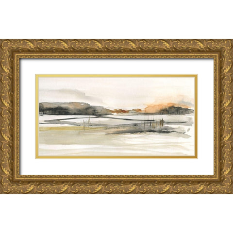 Turnwood Clearing Gold Ornate Wood Framed Art Print with Double Matting by Jill, Susan