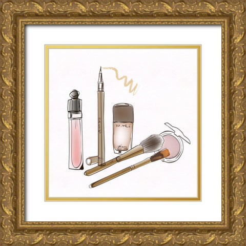 Beauty Is Skin Deep I Gold Ornate Wood Framed Art Print with Double Matting by Jill, Susan
