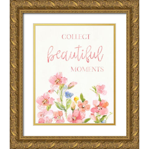 Beautiful Moments Gold Ornate Wood Framed Art Print with Double Matting by Swatland, Sally