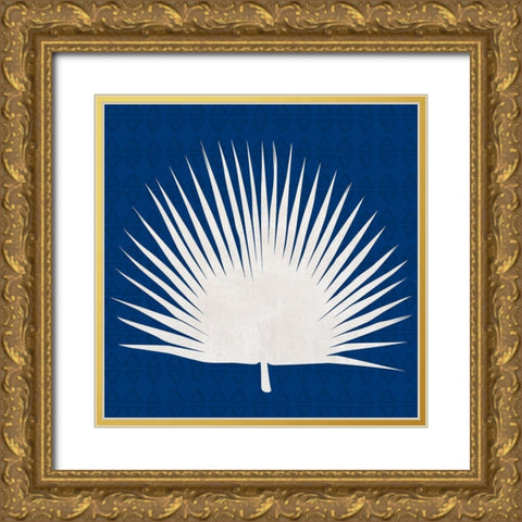 Midnight Palm IV Gold Ornate Wood Framed Art Print with Double Matting by Jill, Susan