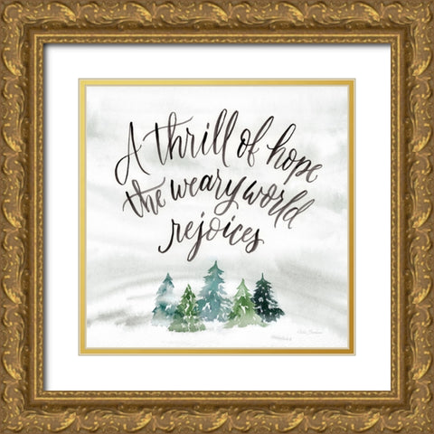 Thrill of Hope Gold Ornate Wood Framed Art Print with Double Matting by Brockmon, Kristen