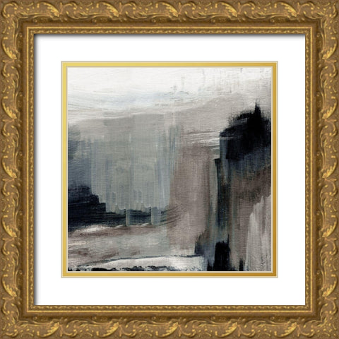 Tuscan Meadow Evening Gold Ornate Wood Framed Art Print with Double Matting by Jill, Susan