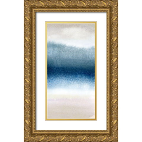 Misty Bay I Gold Ornate Wood Framed Art Print with Double Matting by Brockmon, Kristen