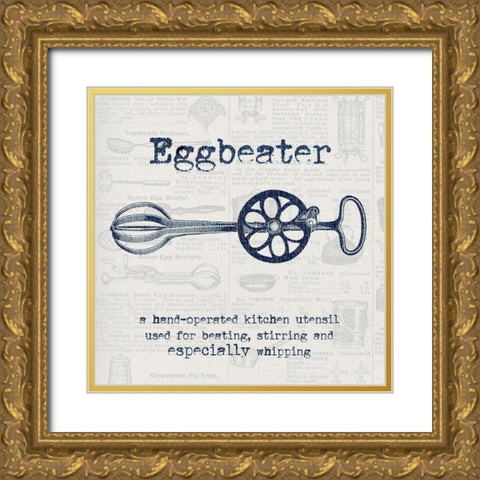 Eggbeater Gold Ornate Wood Framed Art Print with Double Matting by Jill, Susan