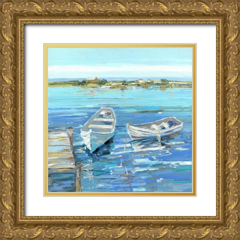 Serenity Row I Gold Ornate Wood Framed Art Print with Double Matting by Swatland, Sally