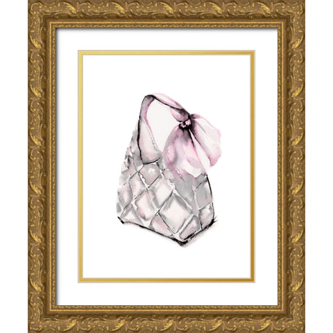 Quilted Hobo Gold Ornate Wood Framed Art Print with Double Matting by Chang, Stella