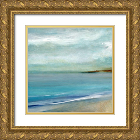Island Mist Gold Ornate Wood Framed Art Print with Double Matting by Robinson, Carol
