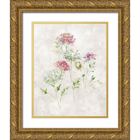 Soft Lace II Gold Ornate Wood Framed Art Print with Double Matting by Swatland, Sally