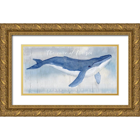Voice of the Sea Gold Ornate Wood Framed Art Print with Double Matting by Swatland, Katie