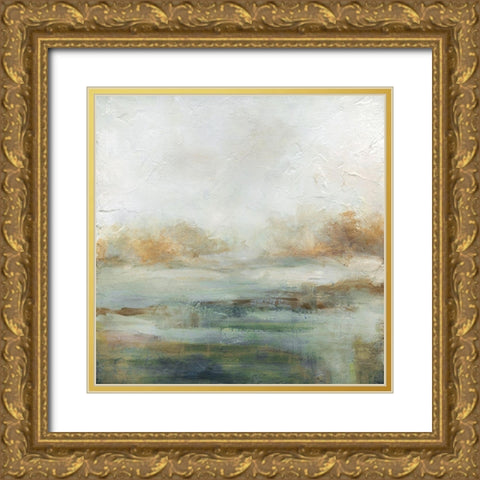 A Quiet Place Gold Ornate Wood Framed Art Print with Double Matting by Robinson, Carol