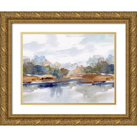 High Sierra Gold Ornate Wood Framed Art Print with Double Matting by Robinson, Carol