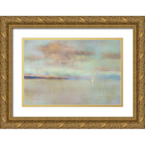 August Morning Gold Ornate Wood Framed Art Print with Double Matting by Swatland, Katie