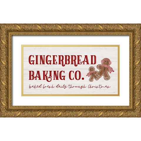 Gingerbread Baking Company Gold Ornate Wood Framed Art Print with Double Matting by Carpentieri, Natalie