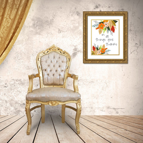 Illustrated Impressions I Gold Ornate Wood Framed Art Print with Double Matting by Finn, Livi