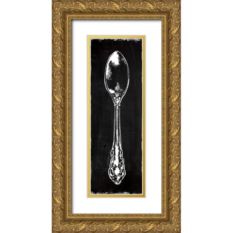 Spoon Gold Ornate Wood Framed Art Print with Double Matting by Robinson, Carol