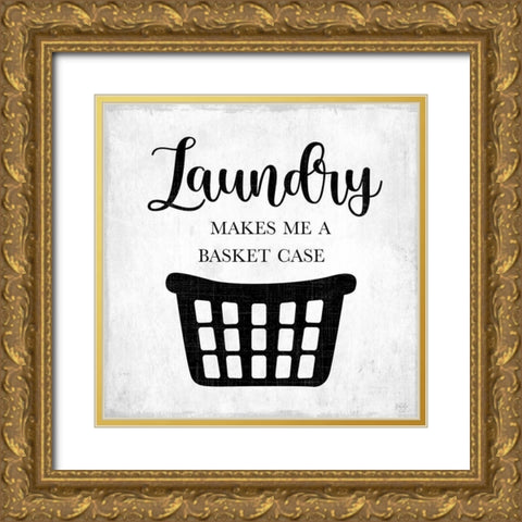 Basket Case Gold Ornate Wood Framed Art Print with Double Matting by Carpentieri, Natalie