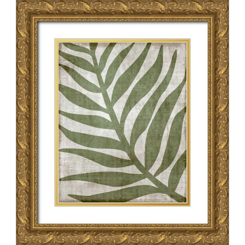 Island Greenery I Gold Ornate Wood Framed Art Print with Double Matting by Carpentieri, Natalie
