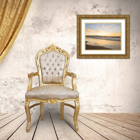 Peaceful Shore Gold Ornate Wood Framed Art Print with Double Matting by Carpentieri, Natalie
