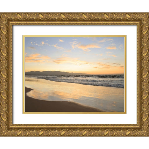 Peaceful Shore Gold Ornate Wood Framed Art Print with Double Matting by Carpentieri, Natalie