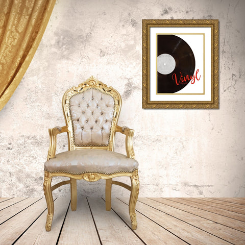 Vinyl Gold Ornate Wood Framed Art Print with Double Matting by Craven, Katrina