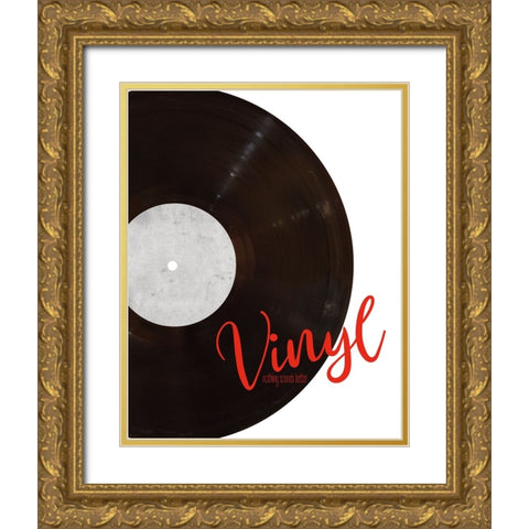 Vinyl Gold Ornate Wood Framed Art Print with Double Matting by Craven, Katrina