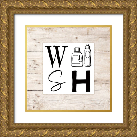 Wash Gold Ornate Wood Framed Art Print with Double Matting by Santiago, Daniela