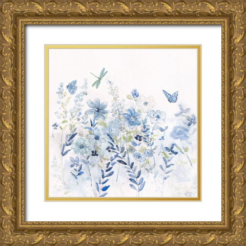 Fluttering Field I Gold Ornate Wood Framed Art Print with Double Matting by Swatland, Sally