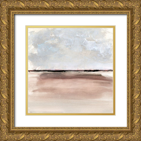 Dancing Clouds Gold Ornate Wood Framed Art Print with Double Matting by Jill, Susan