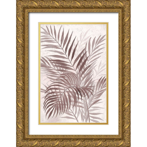 Inverted Island Palms I Gold Ornate Wood Framed Art Print with Double Matting by Nan