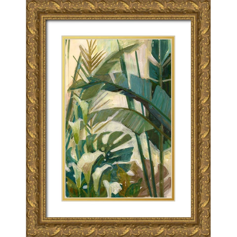 New Tropical Gold Ornate Wood Framed Art Print with Double Matting by Vollherbst-Lane, Elaine