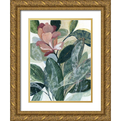 Lush Guardians Gold Ornate Wood Framed Art Print with Double Matting by Robinson, Carol