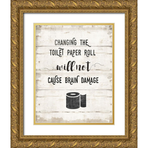 Changing the Roll Gold Ornate Wood Framed Art Print with Double Matting by Murray, Amanda
