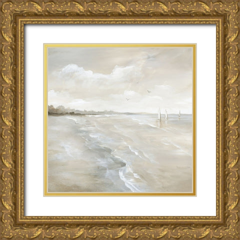 Sail Away I Gold Ornate Wood Framed Art Print with Double Matting by Nan