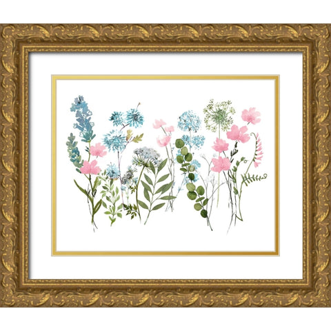 Spring Meadow Gold Ornate Wood Framed Art Print with Double Matting by Knutsen, Conrad