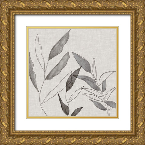 Botanical Sketch I Gold Ornate Wood Framed Art Print with Double Matting by Jill, Susan