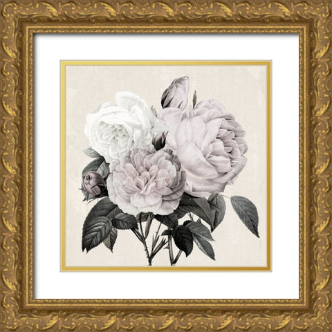 Botanical Arrangement I Gold Ornate Wood Framed Art Print with Double Matting by Donovan, Kelly