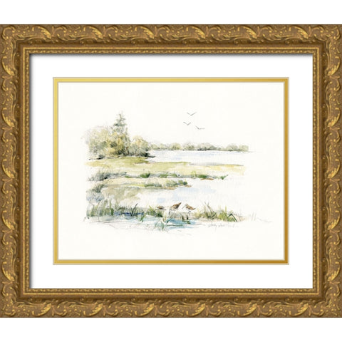 Early Morning I Gold Ornate Wood Framed Art Print with Double Matting by Swatland, Sally