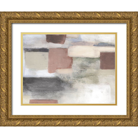 Bright Pastel Gold Ornate Wood Framed Art Print with Double Matting by Robinson, Carol