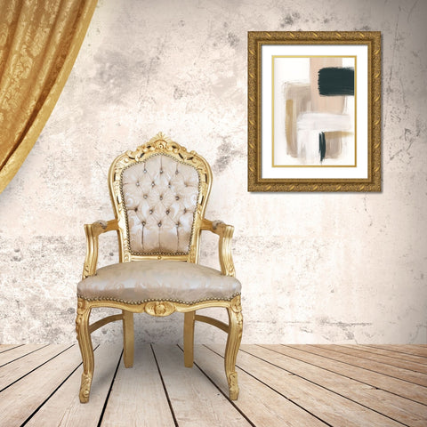 Marble Block Symmetry I Gold Ornate Wood Framed Art Print with Double Matting by Chang, Stella