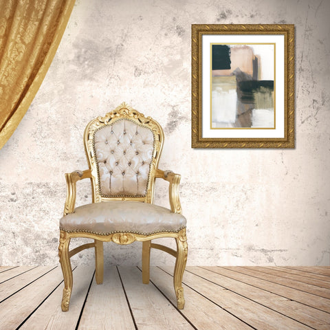 Marble Block Symmetry III Gold Ornate Wood Framed Art Print with Double Matting by Chang, Stella