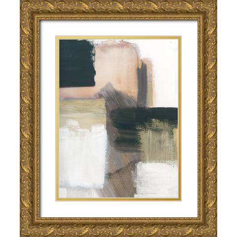 Marble Block Symmetry III Gold Ornate Wood Framed Art Print with Double Matting by Chang, Stella