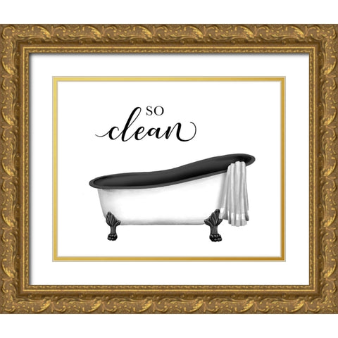 So Clean Gold Ornate Wood Framed Art Print with Double Matting by Knutsen, Conrad